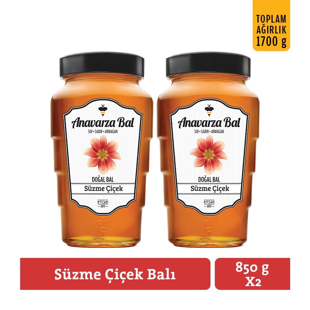 Anavarza Çiçek Balı 850g x 2 Adet